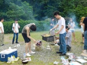 夏にはBBQをしたり